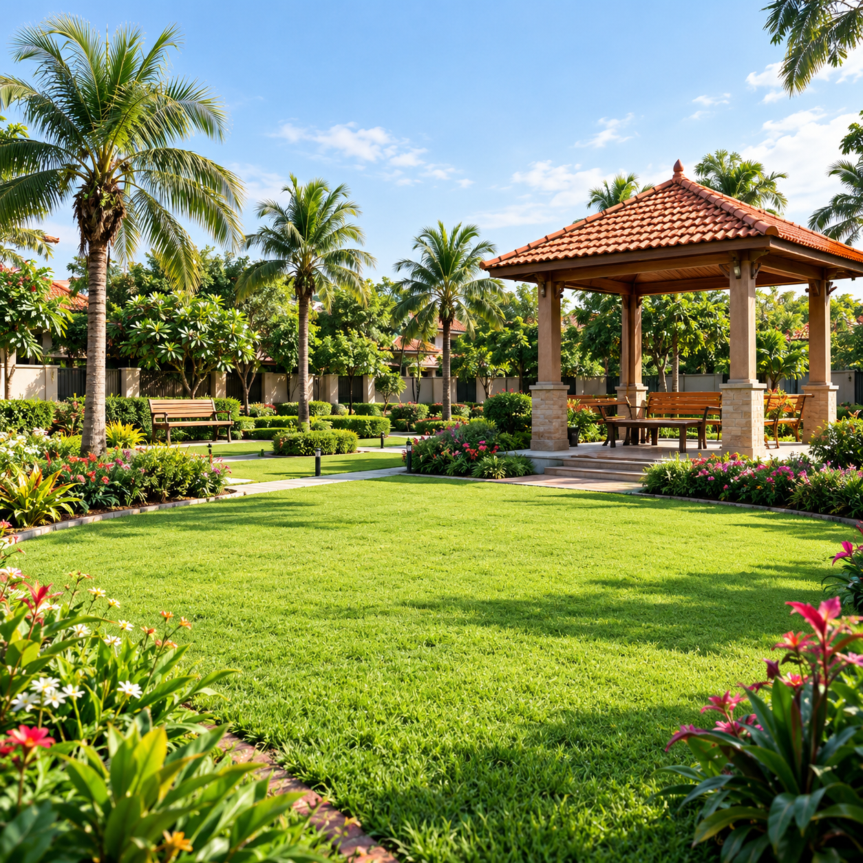 Landscaped Parks and Gazebo Sit-Outs