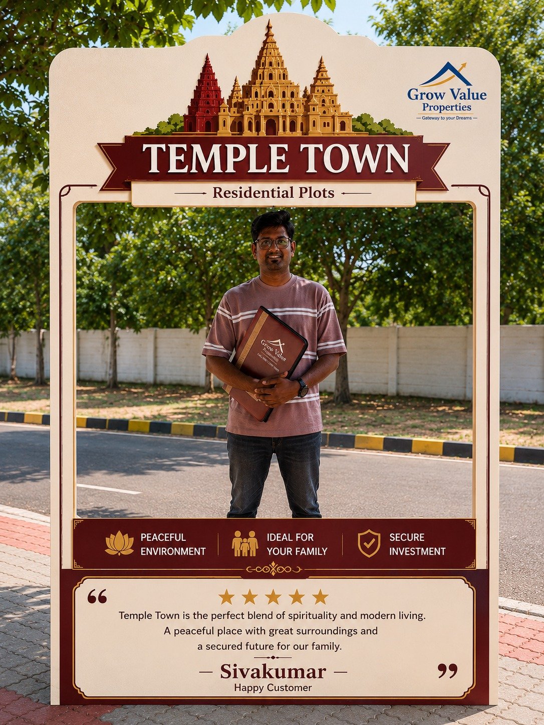 Temple Town ECR plot owner with Grow Value Properties