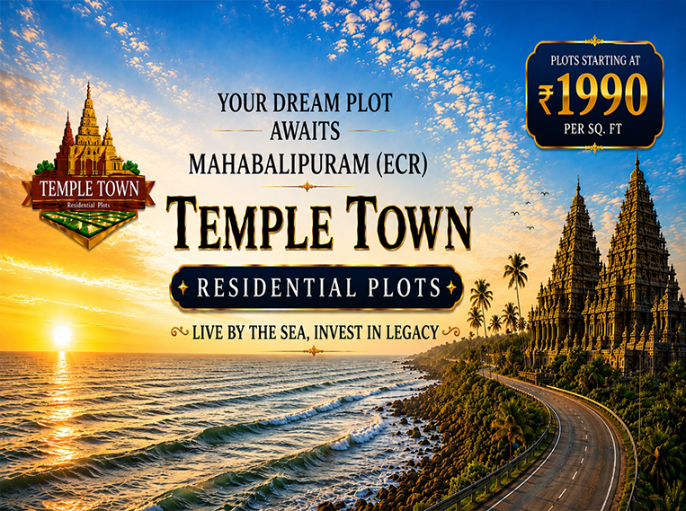Temple Town residential plots near Mahabalipuram on ECR, Chennai